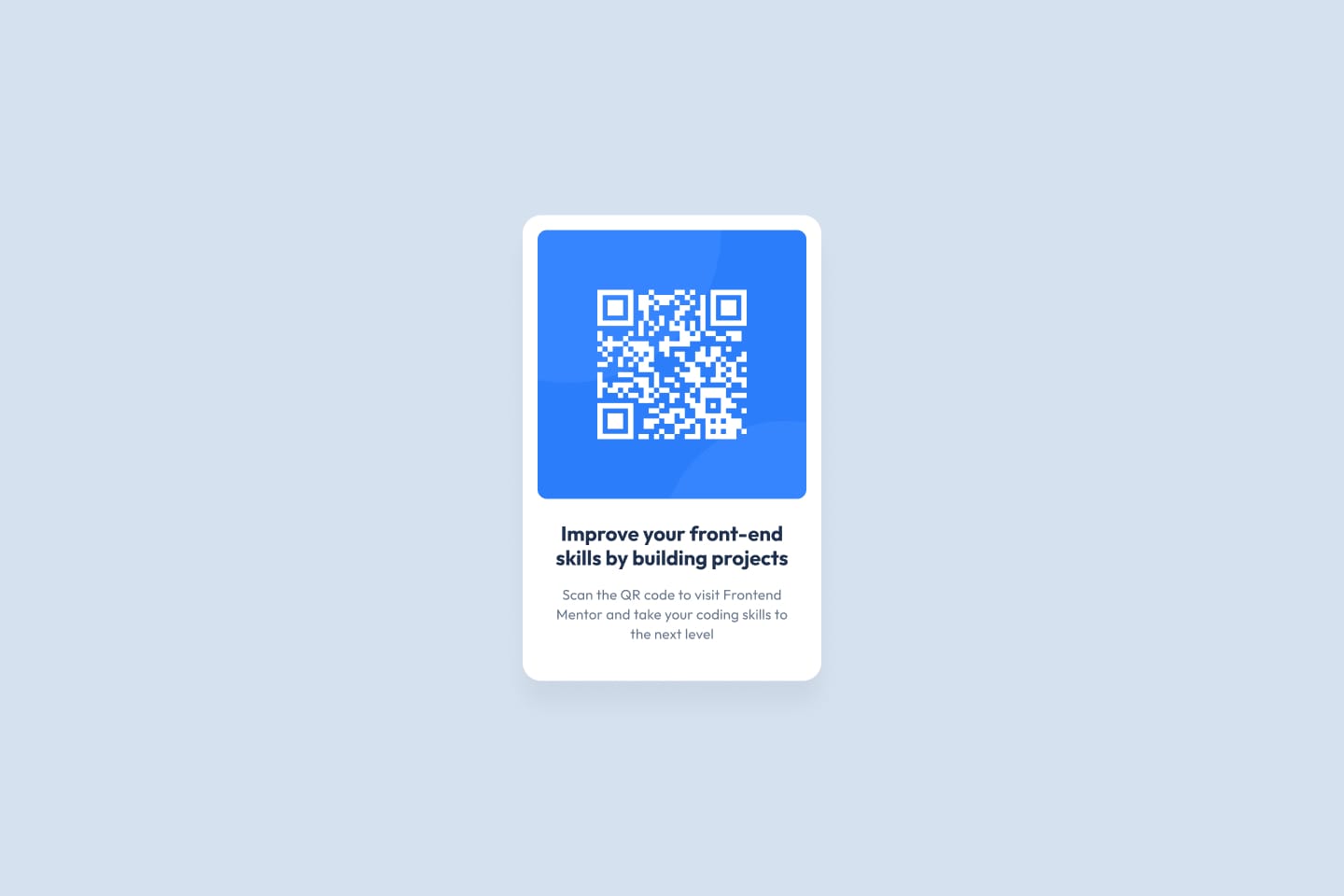 Desktop version of QR code